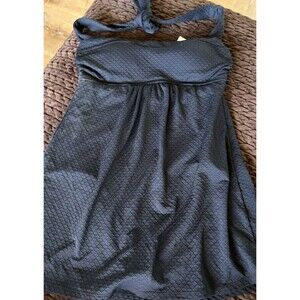 Lands End Black Hulter Swimsuit Small
